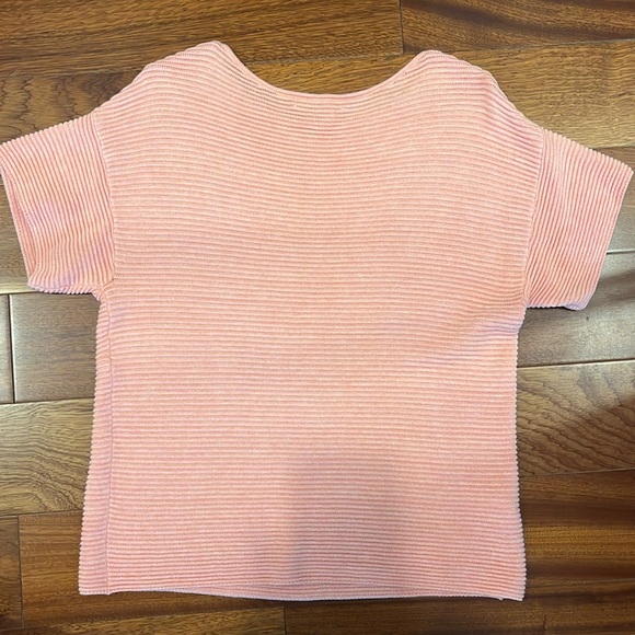Tommy Bahama Bonita Ottoman Short-Sleeve Sweater in Coral Heather, like new - Picture 7 of 8